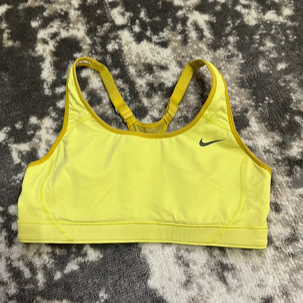 Nike Dri-Fit Yellow Sports Bra